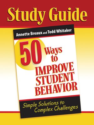 cover image of Study Guide: 50 Ways to Improve Student Behavior
